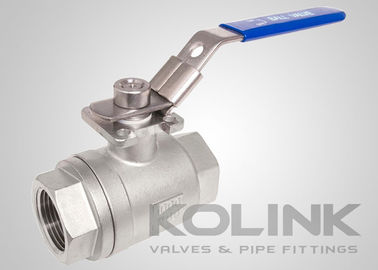2-teiliges Kugelventil BSPT NPT 1000PSI Vollbohr CF8 CF8M Edelstahl