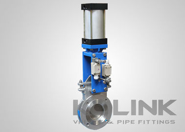 Pneumatisches Knife Gate Valve mit Positionierer und Grenzschalter