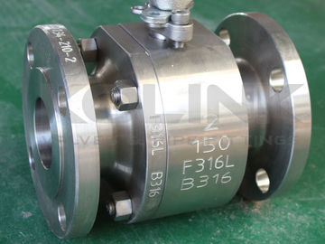 Schmiede Stahl 2-Pc Kugelventil Klasse 150-1500 Schwimmballflanke