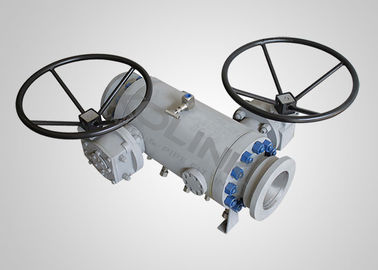 API 6D DBB Kugelhahn Doppelabsperrung & Entlüftung Flanschanschluss Trunnion gelagert