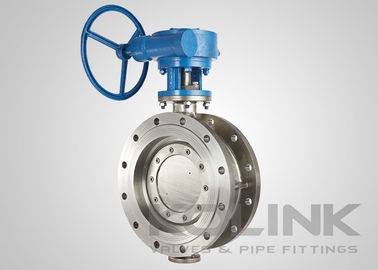 Dreifach exzentrische Absperrklappe, doppelt geflanscht, WCB, CF8, CF8M