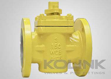 PTFE-ausgekleideter Stopfenhahn, ungeschmiert, Gussstahl, API 599