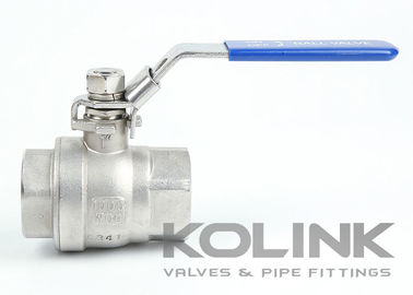 2-teiliges Kugelventil BSPT NPT 1000PSI Vollbohr CF8 CF8M Edelstahl