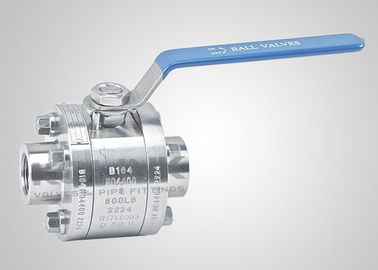 Geschmiedeter Stahlkugelhahn 1/2-8 Zoll NPT BSPT Hebel Getriebebetätigung
